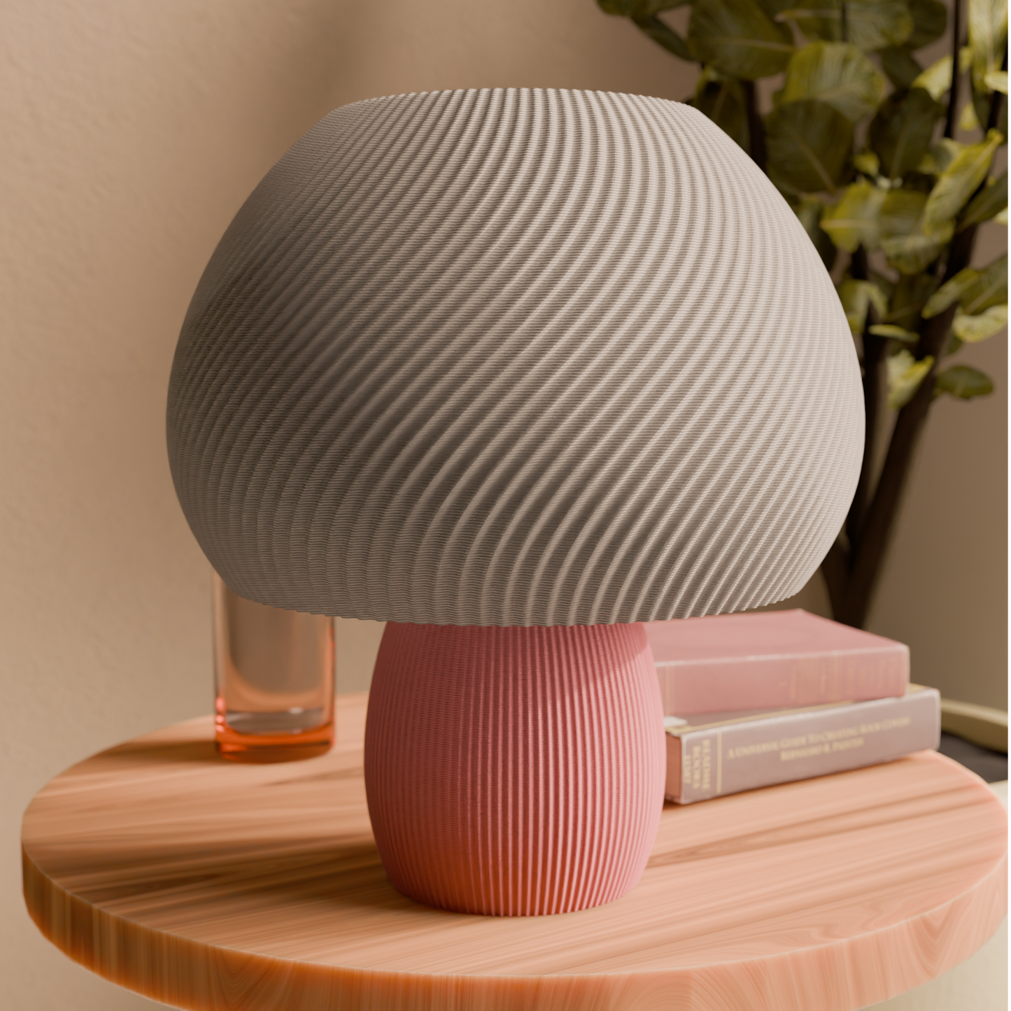 Mushroom Twisted Table Lamp