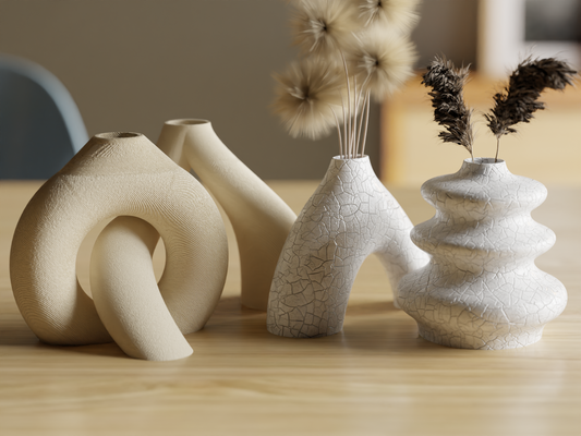 Interlocking Toroidal Vases A Minimalist Masterpiece