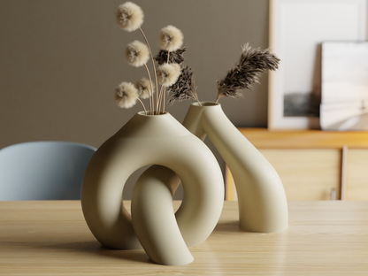 Interlocking Toroidal Vases A Minimalist Masterpiece