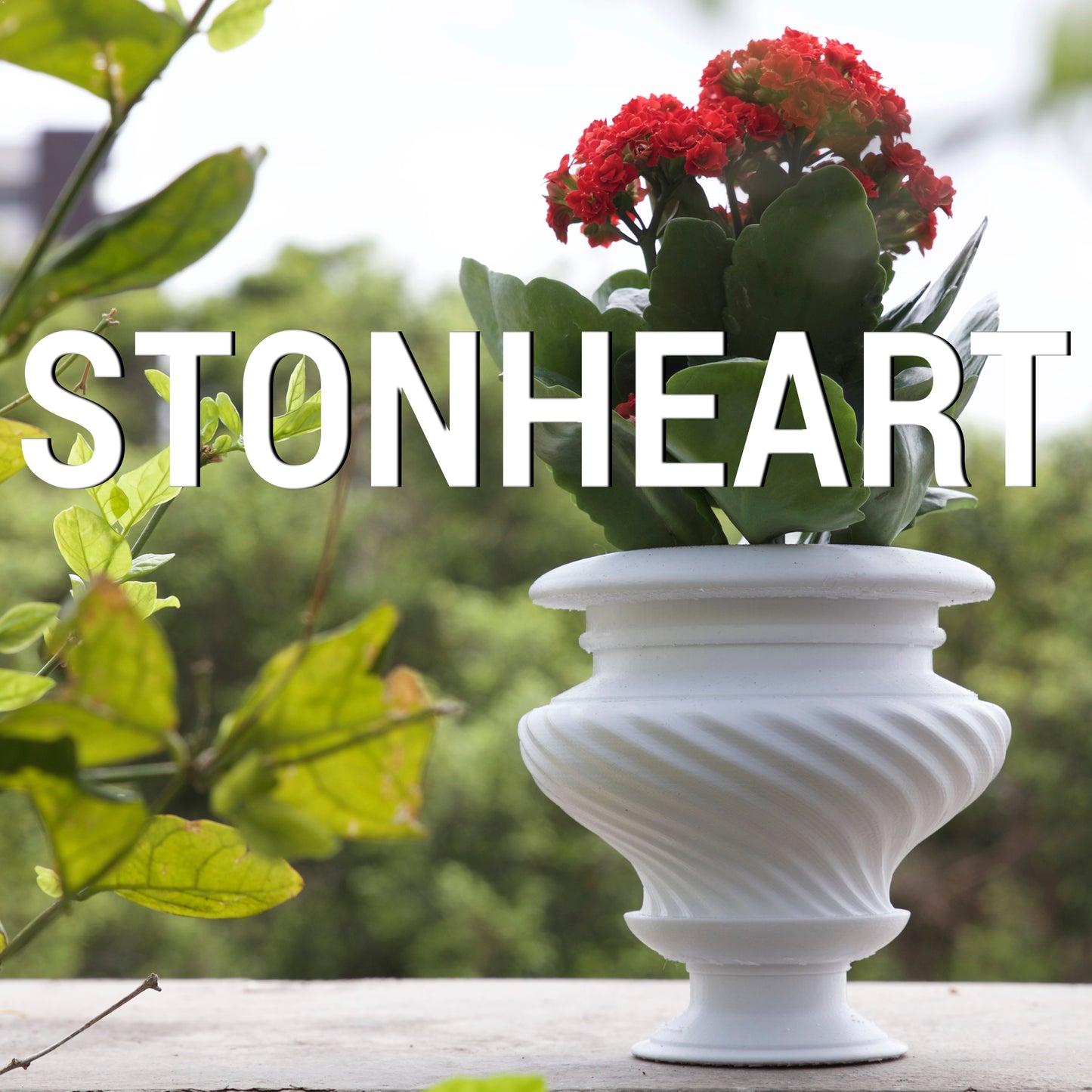 Ston Heart Vase